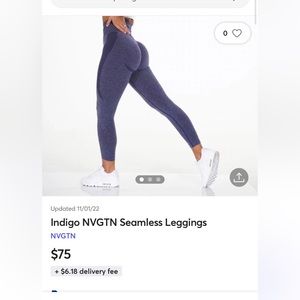 Nvgtn indigo/ purple leggings